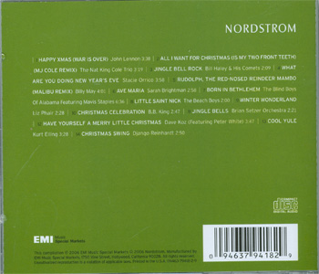A Nordstrom Modern Holiday back cover