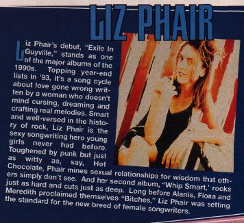 Liz Phair and other Matador acts offered through Columbia House