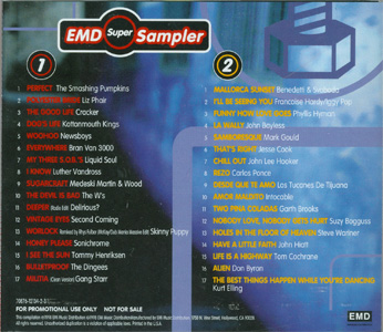 EMD Super Sampler back cover
