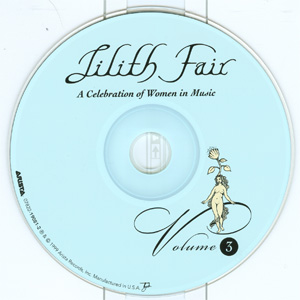Lilith Fair - A Celebration of Women in Music Volume 3 disc
