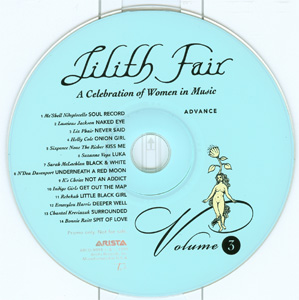 Lilith Fair - A Celebration of Women in Music Volume 2 & Volume 3 Advance Double CD disc 2