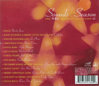 Sounds Of The Season - The NBC Holiday Collection back cover