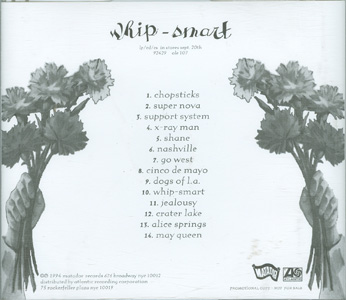 Whip-Smart advance cd back cover