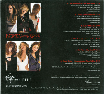 Women On The Verge back cover